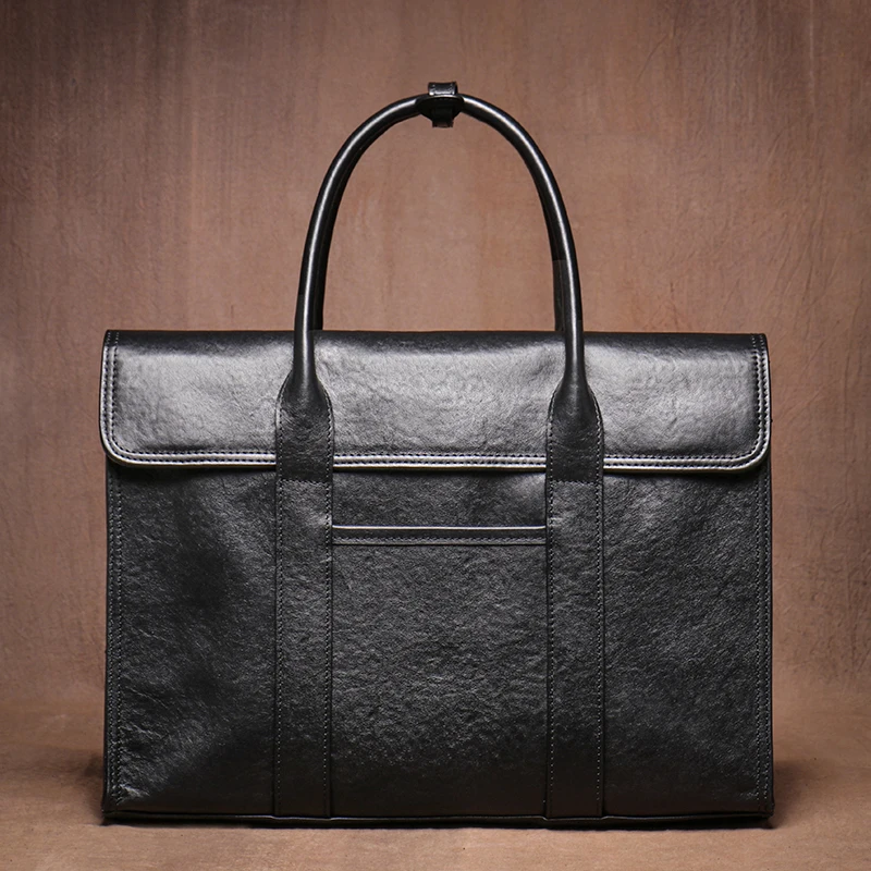 Men's Leather Briefcase Business Travel Laptop Bag Horizontal Retro High Sense Vegetable Tanning Leather File Bag
Men's Leather Briefcase Business Travel Laptop Bag Horizontal Retro High Sense Vegetable Tanning Leather File Bag