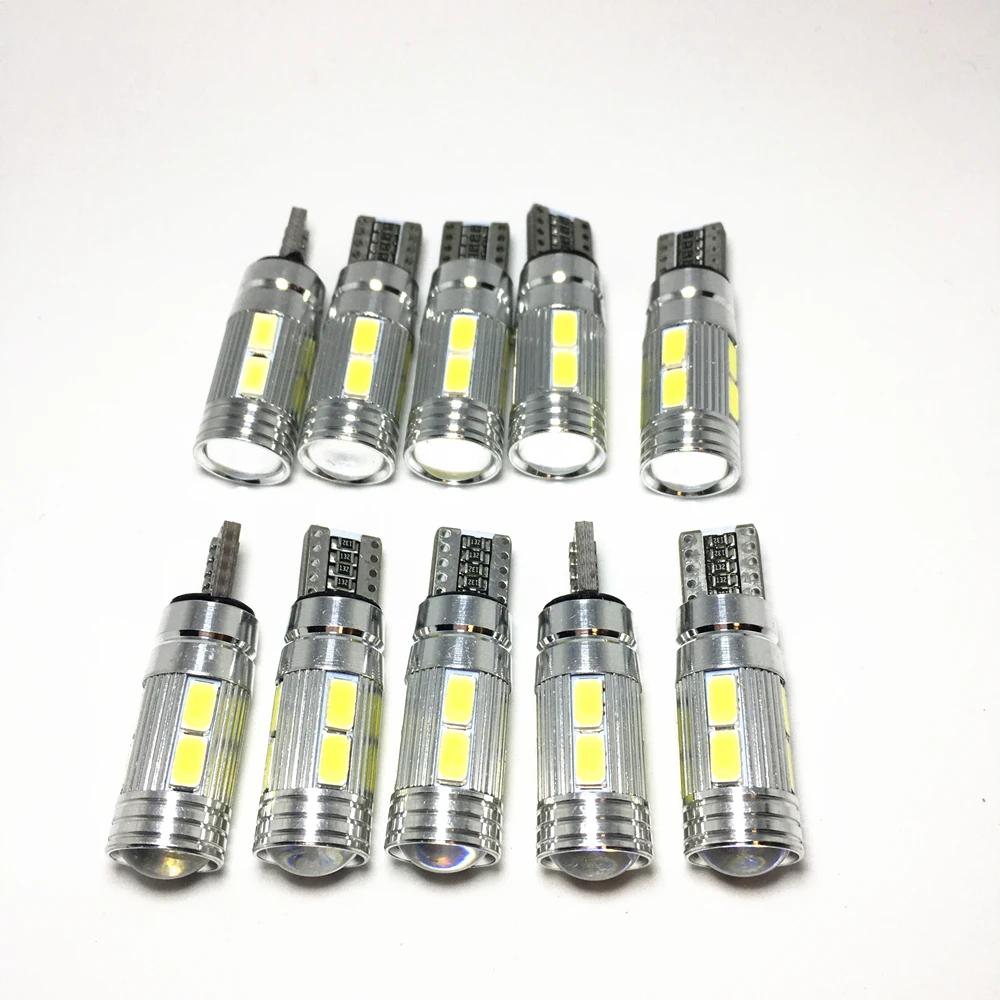 10PCS T10 LED 194 W5W 10 SMD 5630 white LED Light Canbus Parking Car Auto T10 LED Car Side Light Bulb No Error led Light 12V
10PCS T10 LED 194 W5W 10 SMD 5630 white LED Light Canbus Parking Car Auto T10 LED Car Side Light Bulb No Error led Light 12V