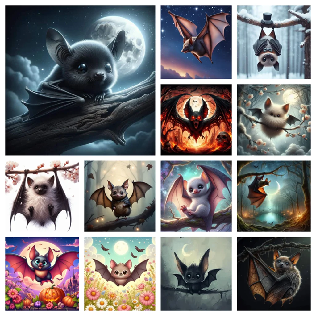 Cartoon Little Bat 5D Diamond Painting Funny Animals DIY Square Diamond Embroidery Home Decor Handicrafts Kids Handmade Toys
Cartoon Little Bat 5D Diamond Painting Funny Animals DIY Square Diamond Embroidery Home Decor Handicrafts Kids Handmade Toys