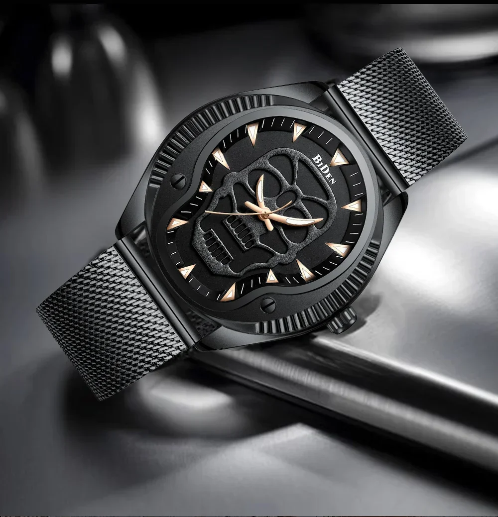 Роскошные мужские часы BIDEN, модные креативные стильные 30 м, водонепроницаемые кварцевые часы из нержавеющей стали, мужские часы 
Роскошные мужские часы BIDEN, модные креативные стильные 30 м, водонепроницаемые кварцевые часы из нержавеющей стали, мужские часы