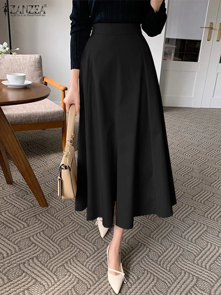 ZANZEA Fashion Women Women High Waist Party Work Skirts Spring Solid Loose A-line Skirt Jupes Midi Faldas Saia Summer Dress
ZANZEA Fashion Women Women High Waist Party Work Skirts Spring Solid Loose A-line Skirt Jupes Midi Faldas Saia Summer Dress
