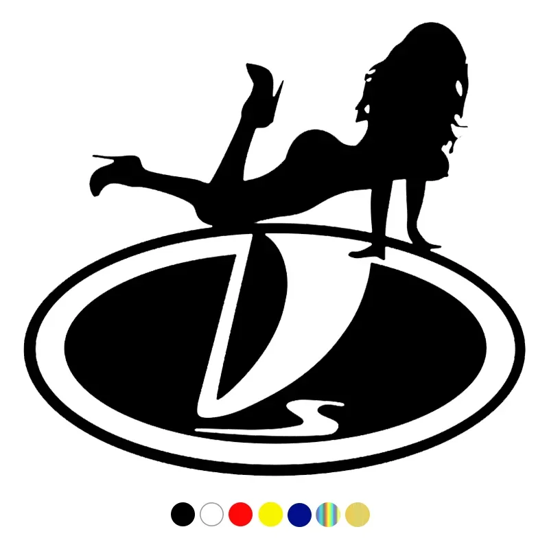 Jpct - Girl Funny Car Vinyl Sticker, white/black, PVC material for truck, truck and other accessories, size 15cm-1.7cm
Jpct - Girl Funny Car Vinyl Sticker, white/black, PVC material for truck, truck and other accessories, size 15cm-1.7cm