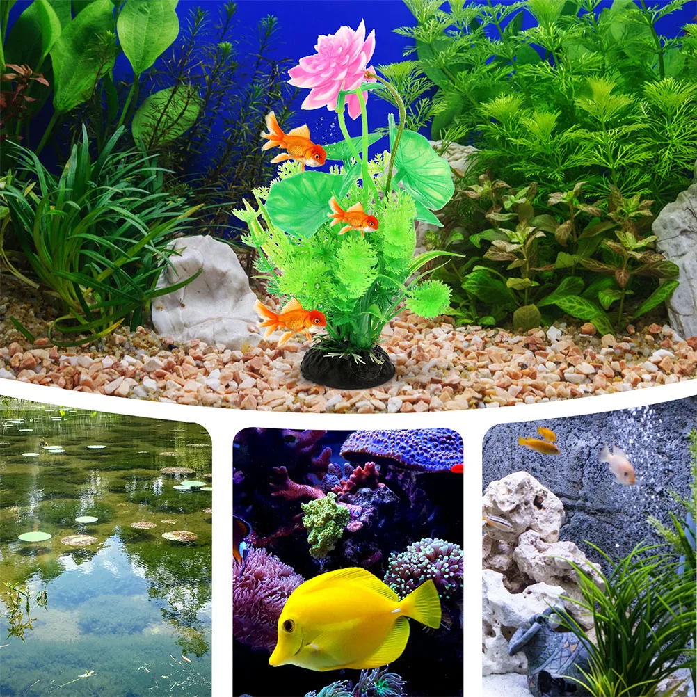 2pcs Aquarium Fake Plants Fish Tank Artificial Lotus Decor Green Plastic Realistic Aquatic Plants For Betta Reptile Cage
2pcs Aquarium Fake Plants Fish Tank Artificial Lotus Decor Green Plastic Realistic Aquatic Plants For Betta Reptile Cage