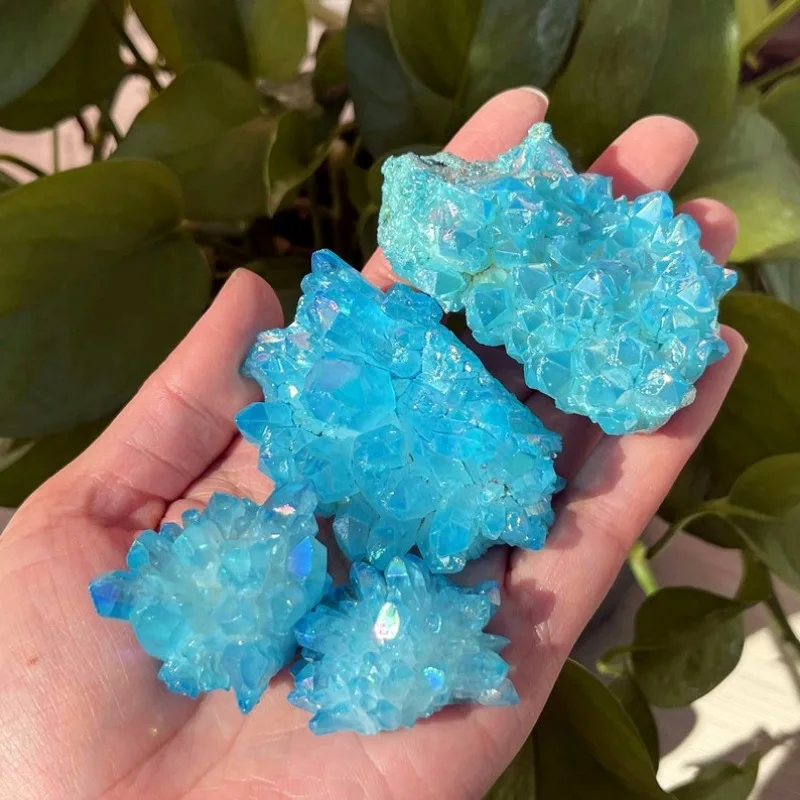 1pc Rainbow Titanium Blue Aura Quartz Crystal Cluster,Crystal Point,Quartz Vug,Mineral Specimen,Home Decoration,Crystal Chakra
1pc Rainbow Titanium Blue Aura Quartz Crystal Cluster,Crystal Point,Quartz Vug,Mineral Specimen,Home Decoration,Crystal Chakra