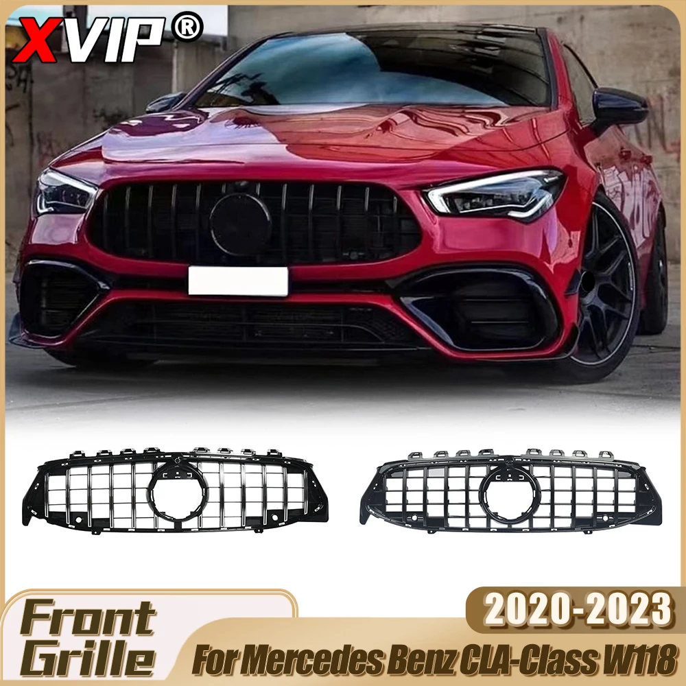 XVIP Glossy Black GTR Style Bumper Grille For Mercedes Benz CLA W118 2020-2023 CLA200 CLA35 AMG Diamonds Style Upper Grille Mesh
XVIP Glossy Black GTR Style Bumper Grille For Mercedes Benz CLA W118 2020-2023 CLA200 CLA35 AMG Diamonds Style Upper Grille Mesh