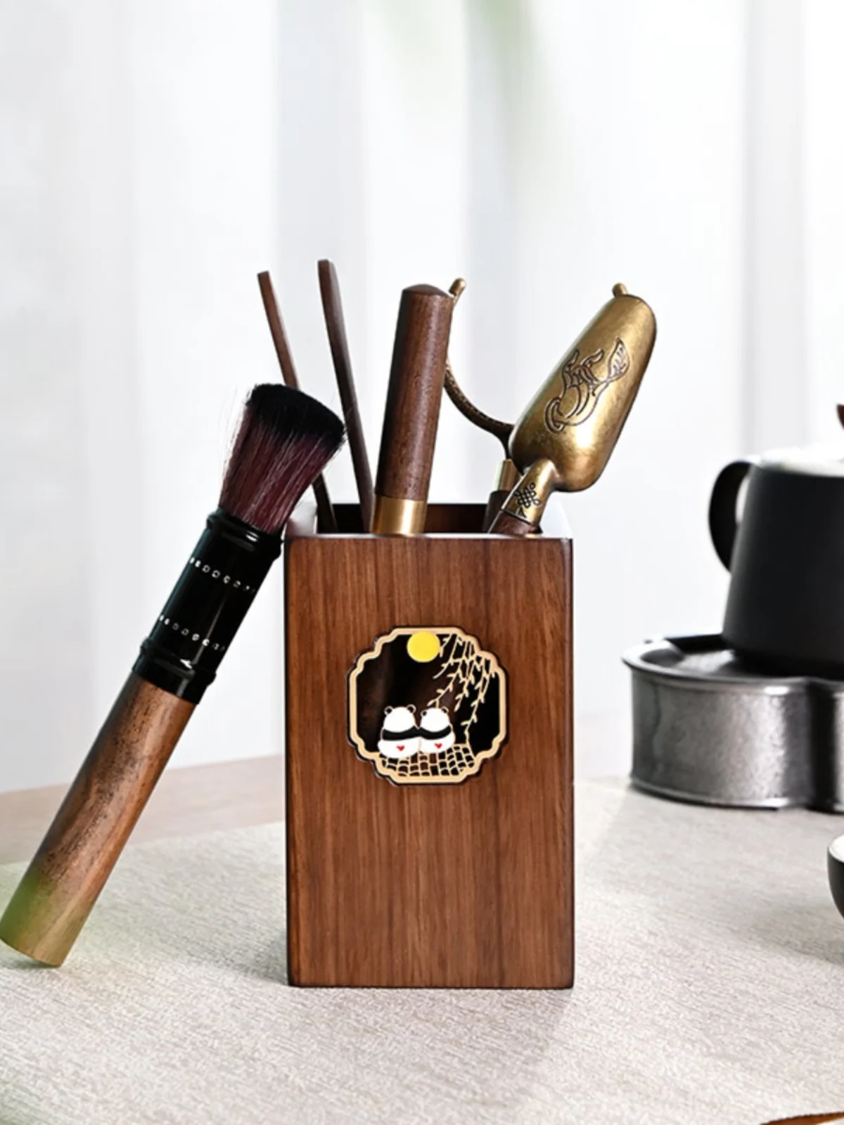 Black Ebony Tea Ceremony Accessories Set Tea Art 6 Gentlemen Tea Knife Tea Cup Mat Holder Combination Chinese Style Handmade
Black Ebony Tea Ceremony Accessories Set Tea Art 6 Gentlemen Tea Knife Tea Cup Mat Holder Combination Chinese Style Handmade