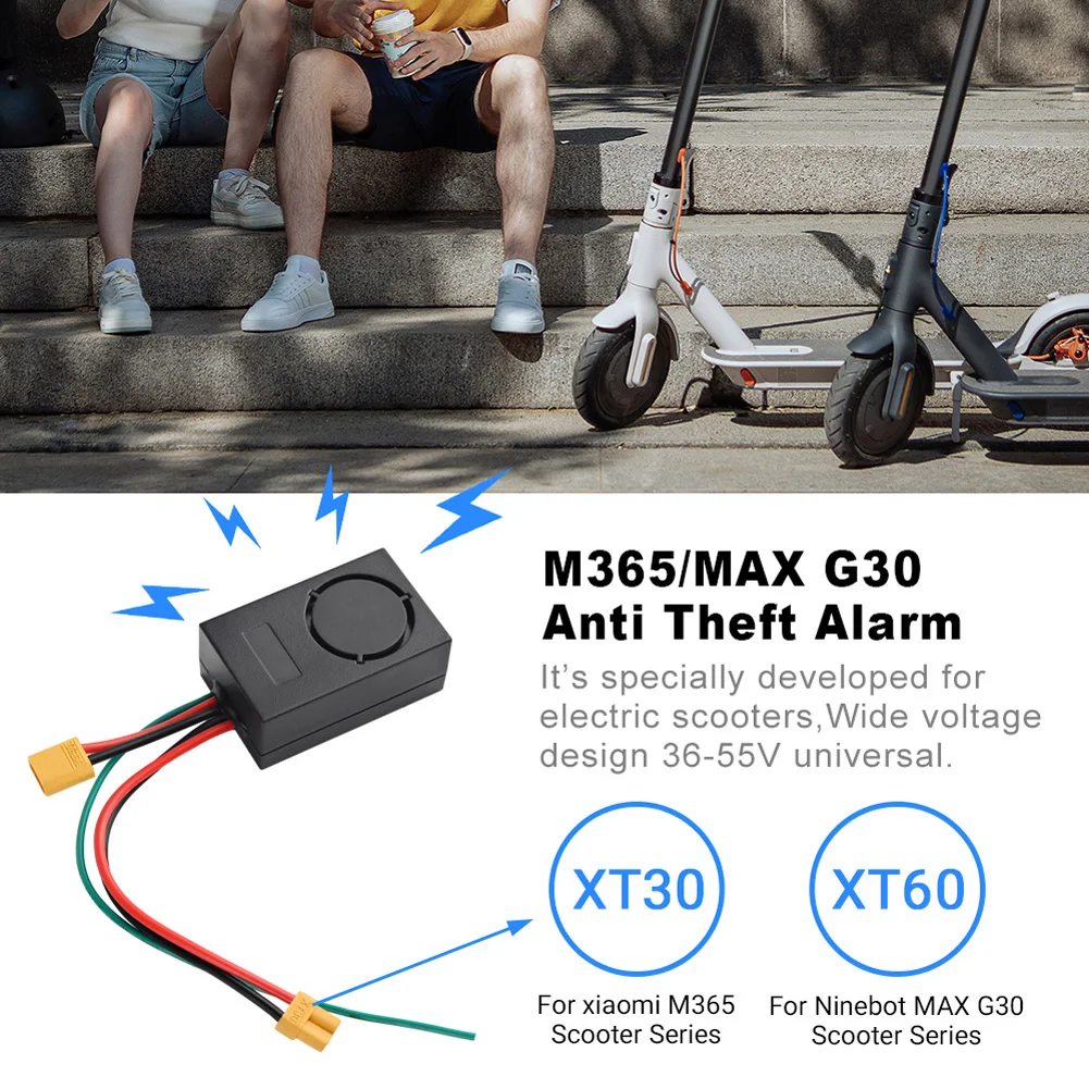 Electric Scooter Alarm System High Decibel Electric Bike Anti Theft Device 36‑55V Compatible For M365/ Nunbo MAX G30
Electric Scooter Alarm System High Decibel Electric Bike Anti Theft Device 36‑55V Compatible For M365/ Nunbo MAX G30