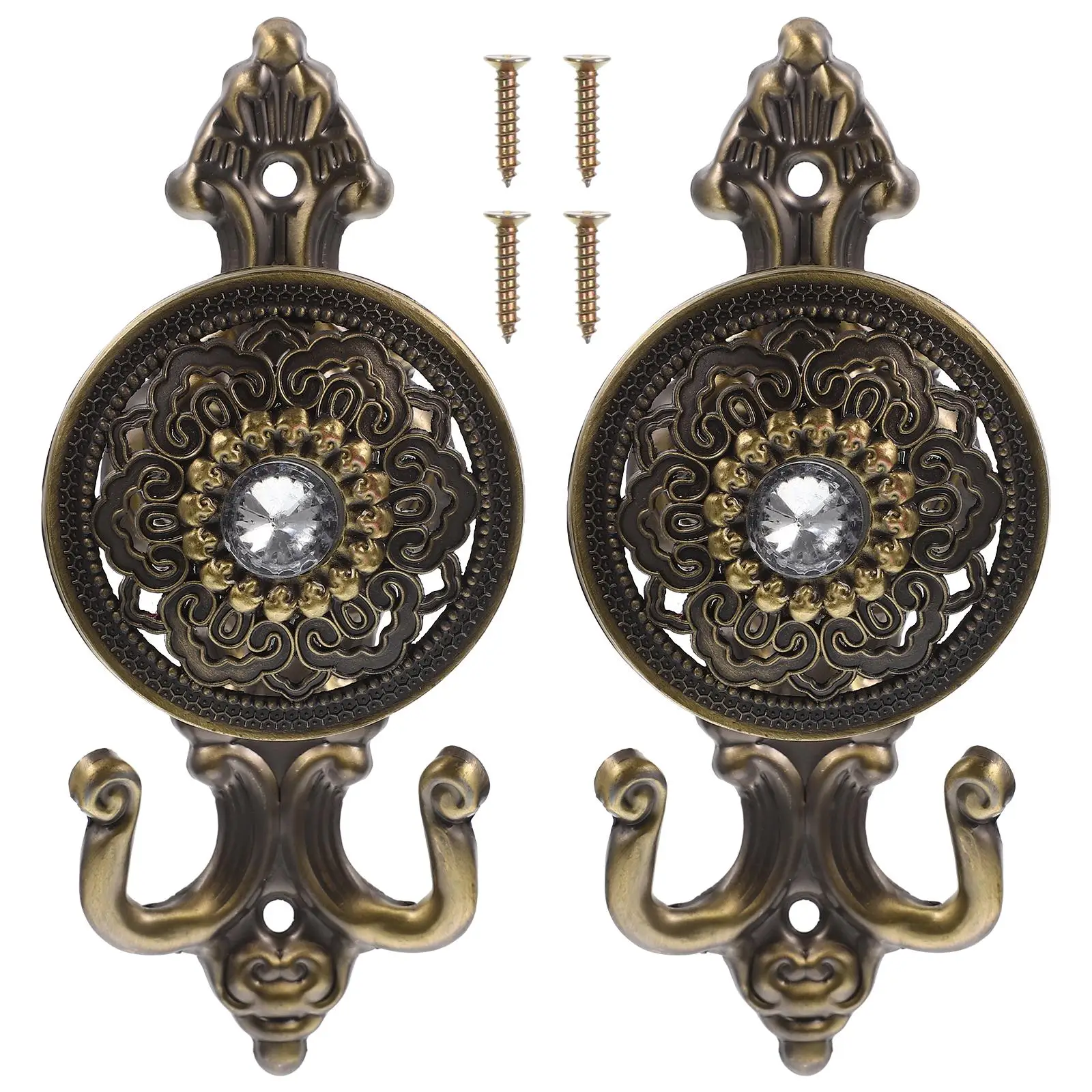 2pcs Water Hook Set Classic Design Curtain Pothooks for Kitchen Curtains Decorative Alloy Hooks Accessories
2pcs Water Hook Set Classic Design Curtain Pothooks for Kitchen Curtains Decorative Alloy Hooks Accessories