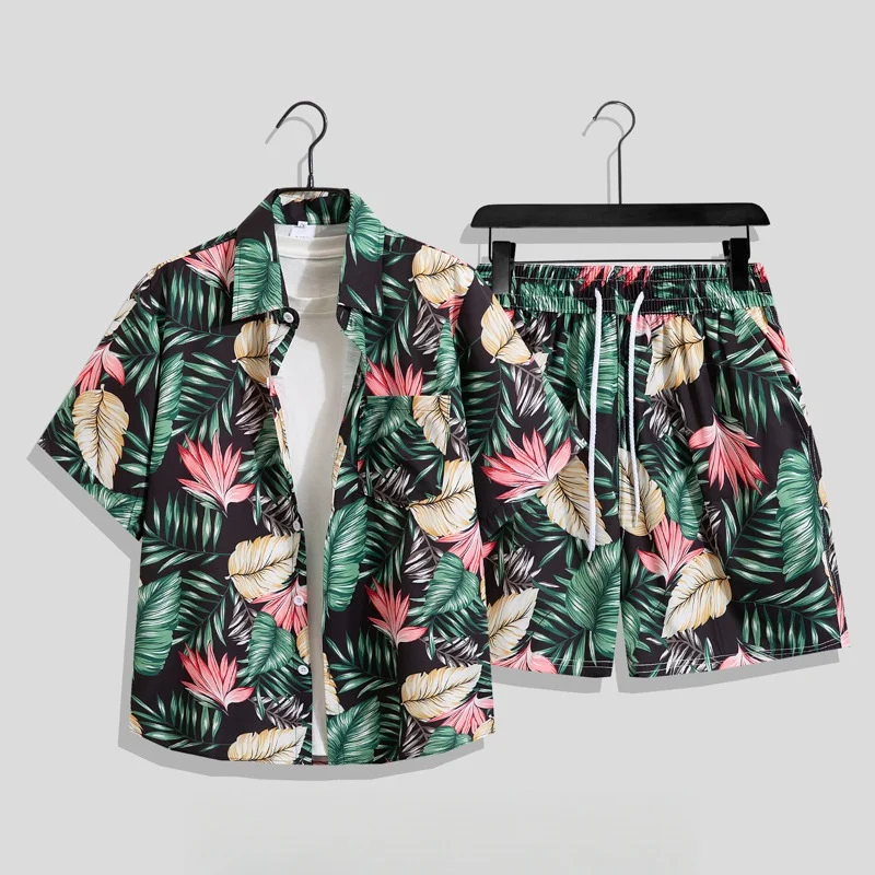 Summer Men's Retro Hawaiian Beach Casual Print Shirt Set Loose Handsome Short Sleeve Seaside Vacation Floral Shirt Shorts Set
Summer Men's Retro Hawaiian Beach Casual Print Shirt Set Loose Handsome Short Sleeve Seaside Vacation Floral Shirt Shorts Set