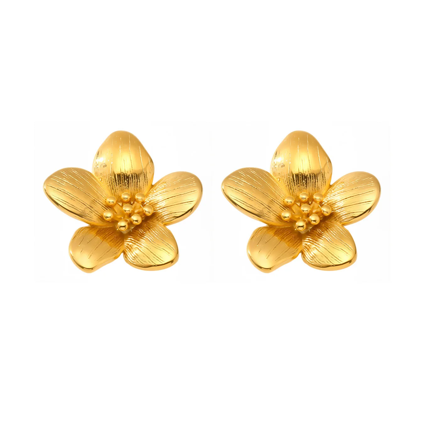 Ourfuno Stainless Steel Flower Stud Earrings For Women Romantic Party Wedding Statement Earrings Simple Fashion Jewelry Gift
Ourfuno Stainless Steel Flower Stud Earrings For Women Romantic Party Wedding Statement Earrings Simple Fashion Jewelry Gift