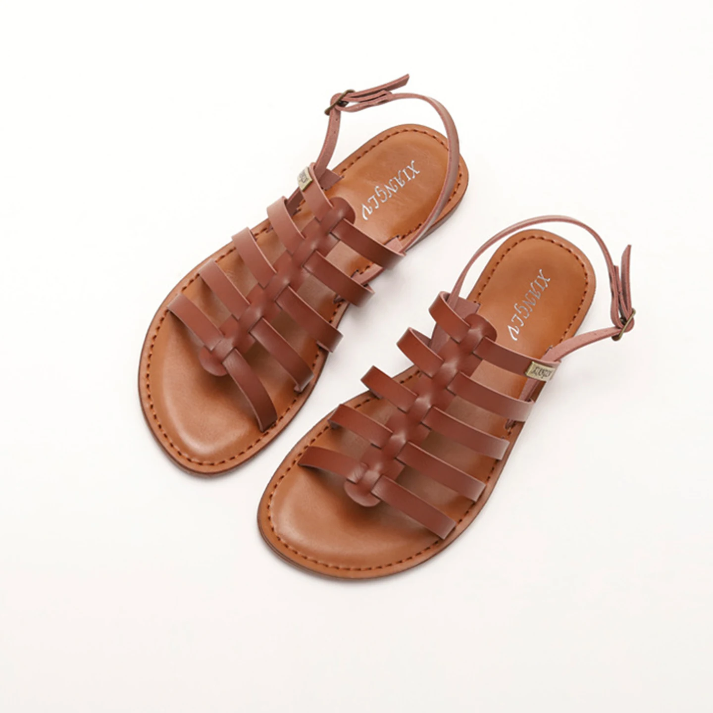 Retro Bohemian Roman Sandals Open Toe PU Leather Buckle Flat Sandals Fashion Outdoor Beach Casual Women Shoes Large size
Retro Bohemian Roman Sandals Open Toe PU Leather Buckle Flat Sandals Fashion Outdoor Beach Casual Women Shoes Large size