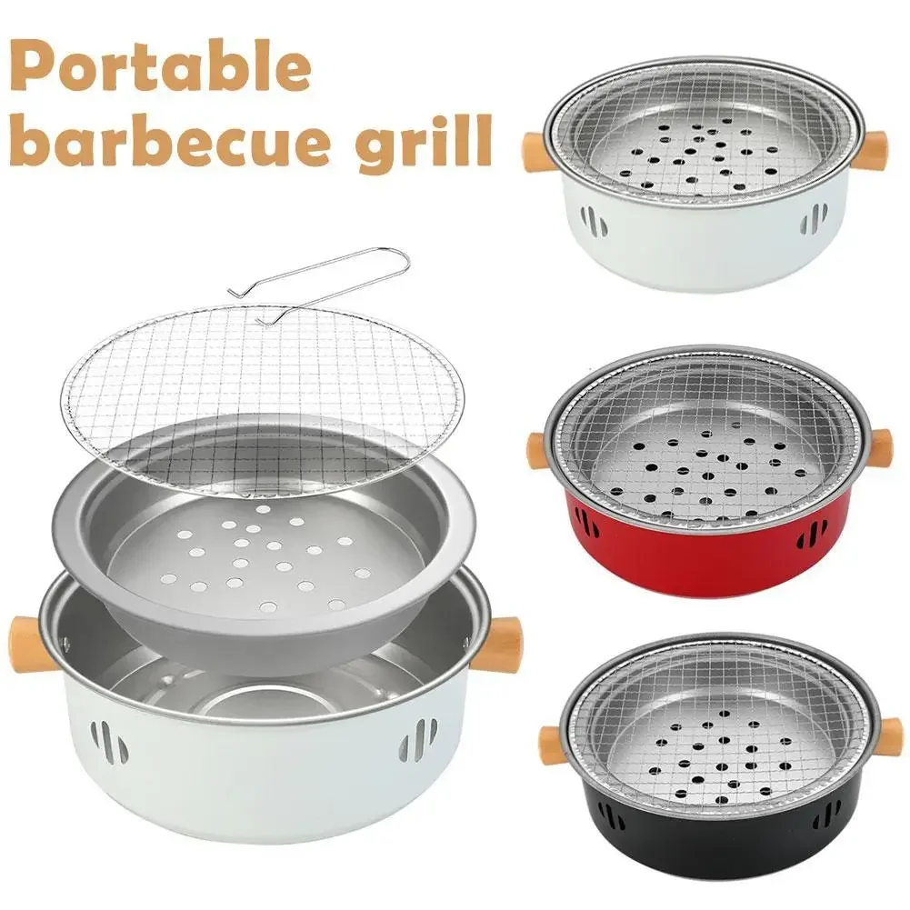 Steel Barbecue Grill Korean Charcoal Stove Split BBQ Stove Round Non-stick Barbecue Rack For Outdoor Camping 
Steel Barbecue Grill Korean Charcoal Stove Split BBQ Stove Round Non-stick Barbecue Rack For Outdoor Camping