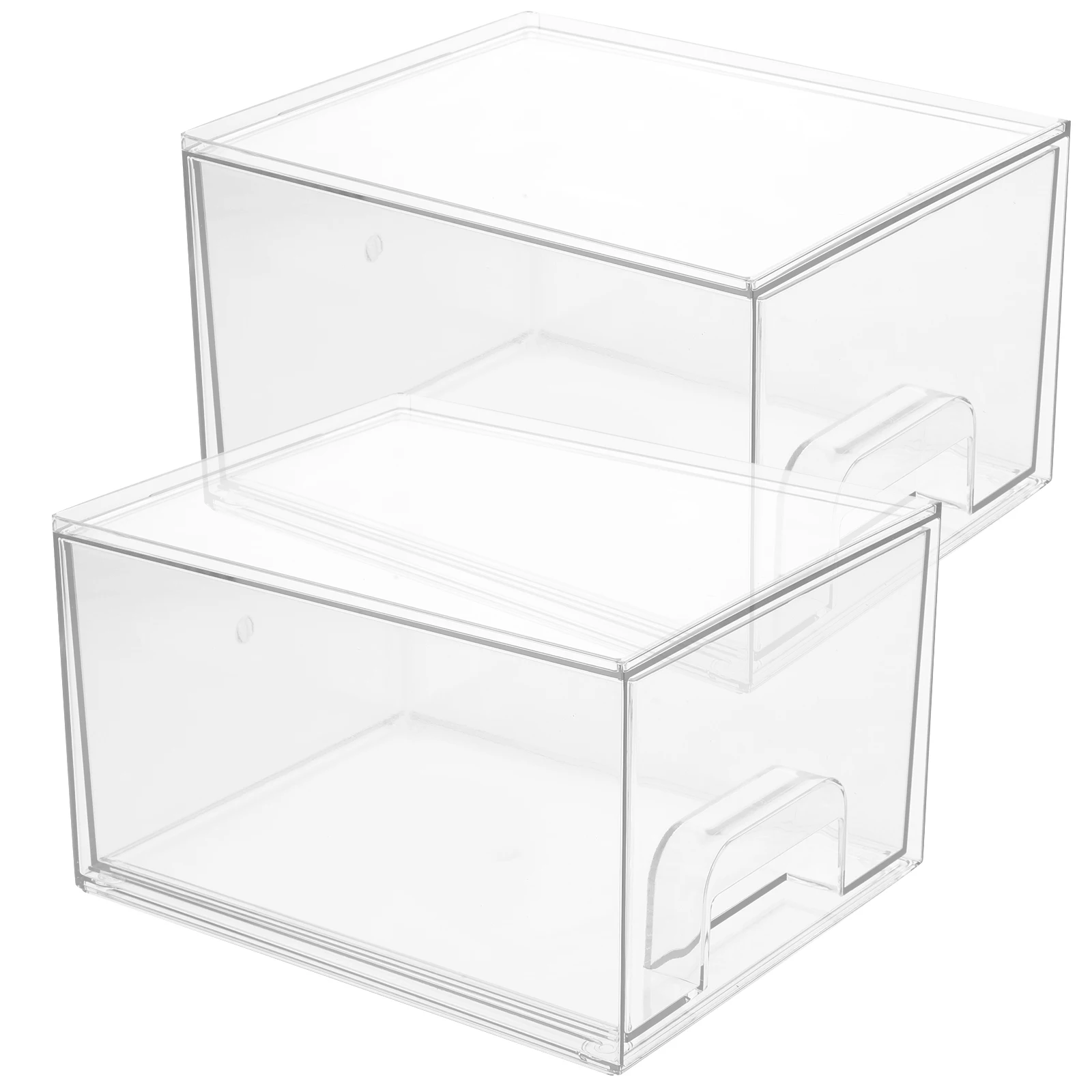 2Pcs Transparent PET Cosmetics Storage Box Multifunctional Stackable Drawer Bedroom Office Vanity ganizer Plastic
2Pcs Transparent PET Cosmetics Storage Box Multifunctional Stackable Drawer Bedroom Office Vanity ganizer Plastic