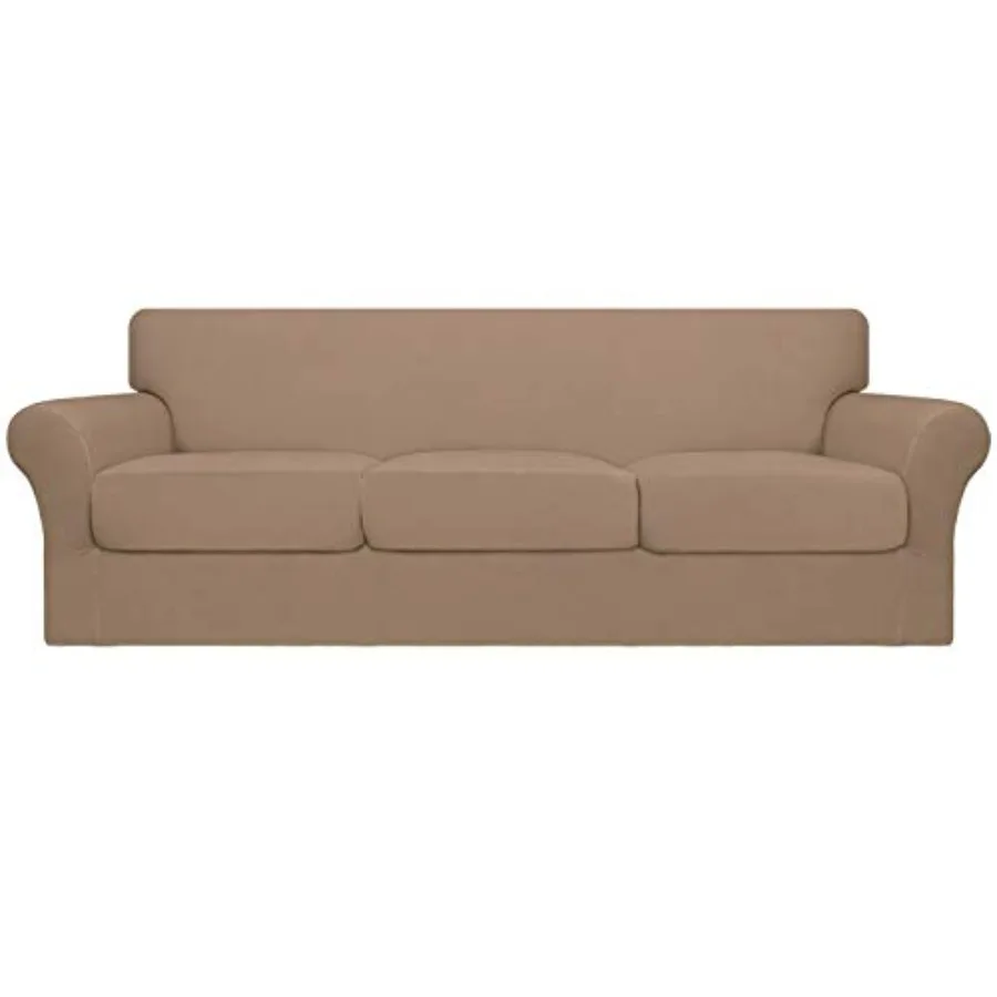 4 Pieces Oversized Stretch Soft Couch Cover for Dogs - Washable Sofa Slipcover for 3 Separate Cushion Couch - Elastic Furniture
4 Pieces Oversized Stretch Soft Couch Cover for Dogs - Washable Sofa Slipcover for 3 Separate Cushion Couch - Elastic Furniture