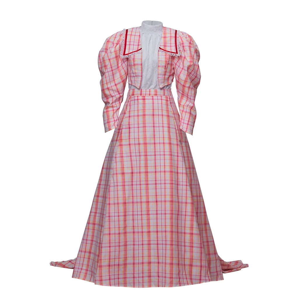 Women's Victorian Plaid Dress Pink Gothic Plaid Dress Costume 1800s Victorian Roco Cute Edwardian Pink Plaid Gown Princess Dress
Women's Victorian Plaid Dress Pink Gothic Plaid Dress Costume 1800s Victorian Roco Cute Edwardian Pink Plaid Gown Princess Dress