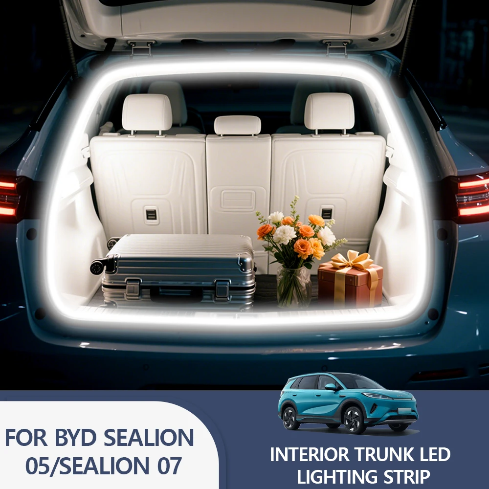 Светодиодная лента для заднего багажника BYD SEALION05/SEALION 07, декоративная подсветка салона, атмосферная подсветка багажного отделения
Светодиодная лента для заднего багажника BYD SEALION05/SEALION 07, декоративная подсветка салона, атмосферная подсветка багажного отделения