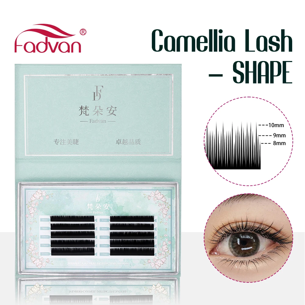 FADVAN Camellia Volume Eyelash Extension Mixed Length Premium Soft Natural Light Eyelashes Premade Fans Lashes
FADVAN Camellia Volume Eyelash Extension Mixed Length Premium Soft Natural Light Eyelashes Premade Fans Lashes