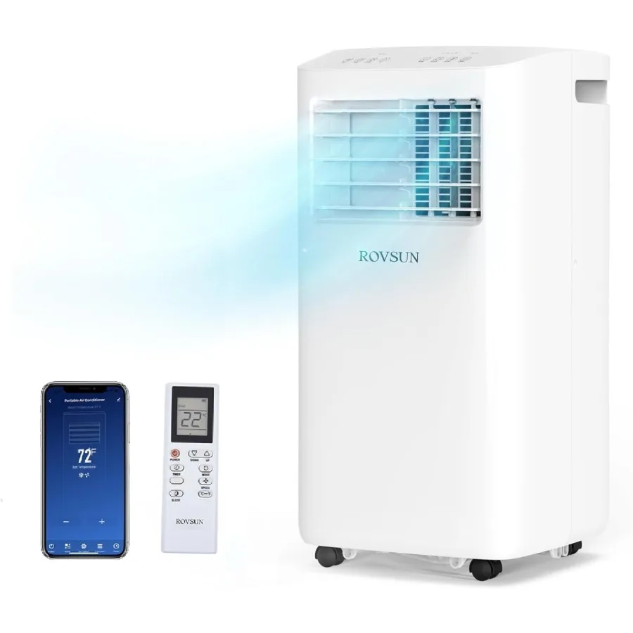 Портативный кондиционер Smart 10000 BTU с поддержкой Wi-Fi и дистанционным управлением через приложение для домашнего и офисного использования, осушитель-охладитель 3-в-1
Портативный кондиционер Smart 10000 BTU с поддержкой Wi-Fi и дистанционным управлением через приложение для домашнего и офисного использования, осушитель-охладитель 3-в-1