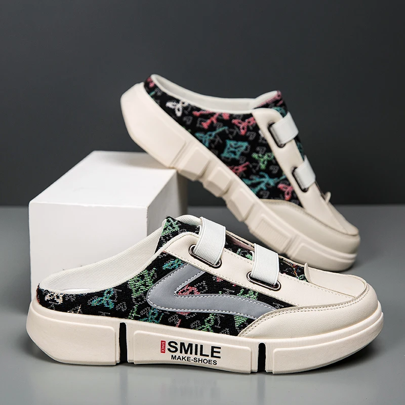 Casual Men's Sandals Summer Outdoor Slip-On Head Covered Flat Backless Large Size Slippers Fashionable Half Slipper Shoes
Casual Men's Sandals Summer Outdoor Slip-On Head Covered Flat Backless Large Size Slippers Fashionable Half Slipper Shoes