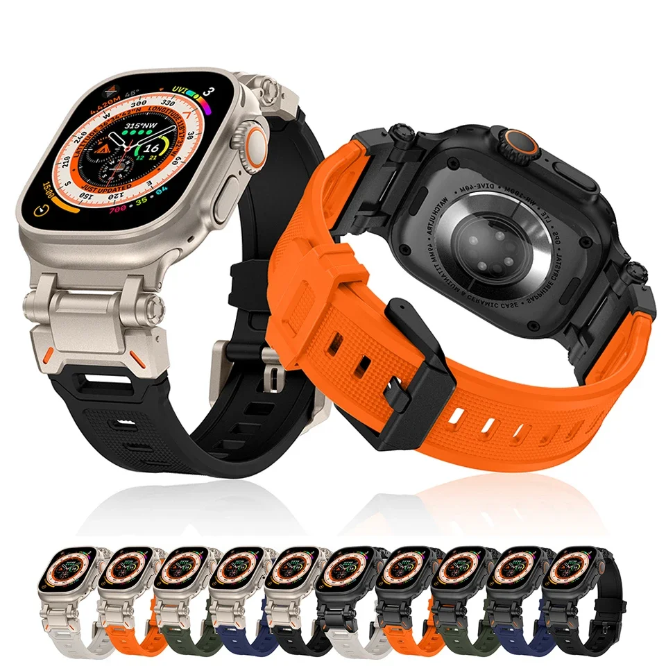 TPU Sport Strap For Apple Watch 9 45mm Ultra 2 49MM 44mm 42mm Titanium Color Silicone watch band for iWatch9 8 SE 7 6 4 5 3 2 1
TPU Sport Strap For Apple Watch 9 45mm Ultra 2 49MM 44mm 42mm Titanium Color Silicone watch band for iWatch9 8 SE 7 6 4 5 3 2 1