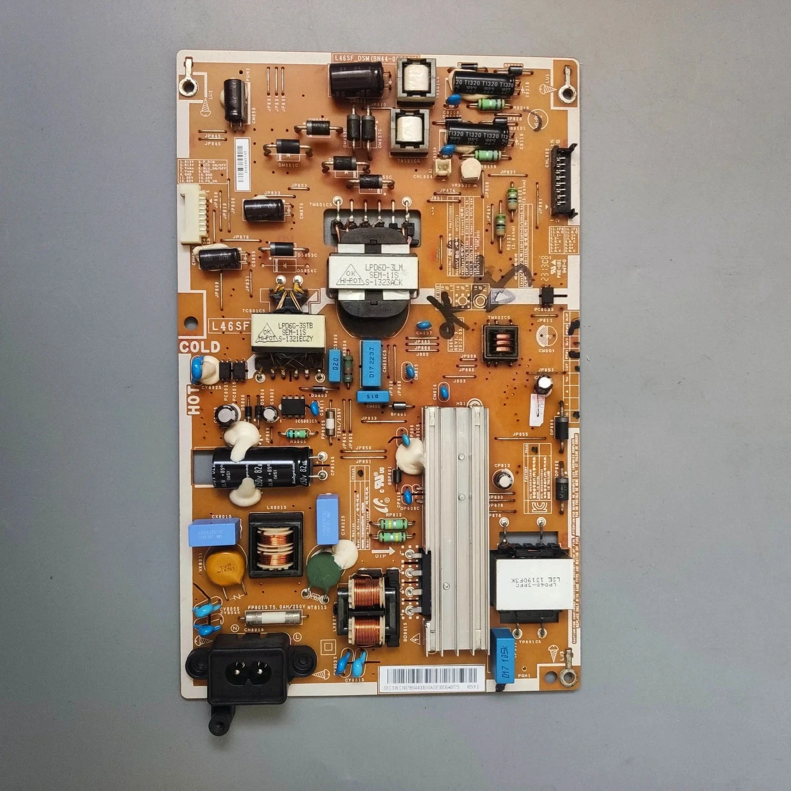 BN44-00610A BN44-00610D BN44-00609A BN44-00611B Power Supply Board for UN46F5000AFXZX UN46F5000AFXZA UN46F5000AF UE46F5500AW
BN44-00610A BN44-00610D BN44-00609A BN44-00611B Power Supply Board for UN46F5000AFXZX UN46F5000AFXZA UN46F5000AF UE46F5500AW