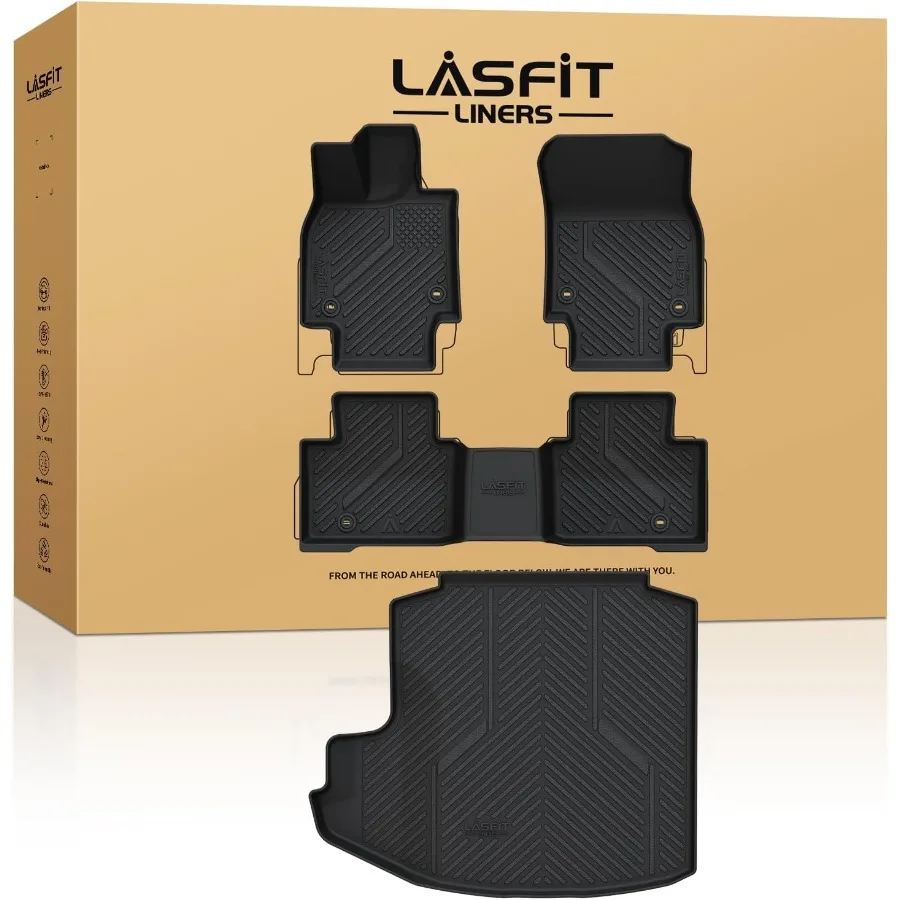 Набор ковриков AllWeather TPE и вкладышей багажника для Crown 20232026 с индивидуальным дизайном и полным покрытием для 1-го 2-го ряда Se
Набор ковриков AllWeather TPE и вкладышей багажника для Crown 20232026 с индивидуальным дизайном и полным покрытием для 1-го 2-го ряда Se