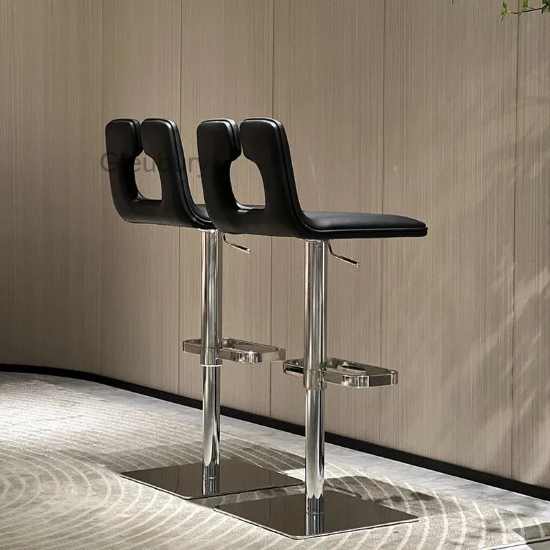 Design Ergonomic Chair Bar Luxury Light Back Personalized Rotating High Stool Creative Minimalist Taburetes De Bar Furniture
Design Ergonomic Chair Bar Luxury Light Back Personalized Rotating High Stool Creative Minimalist Taburetes De Bar Furniture