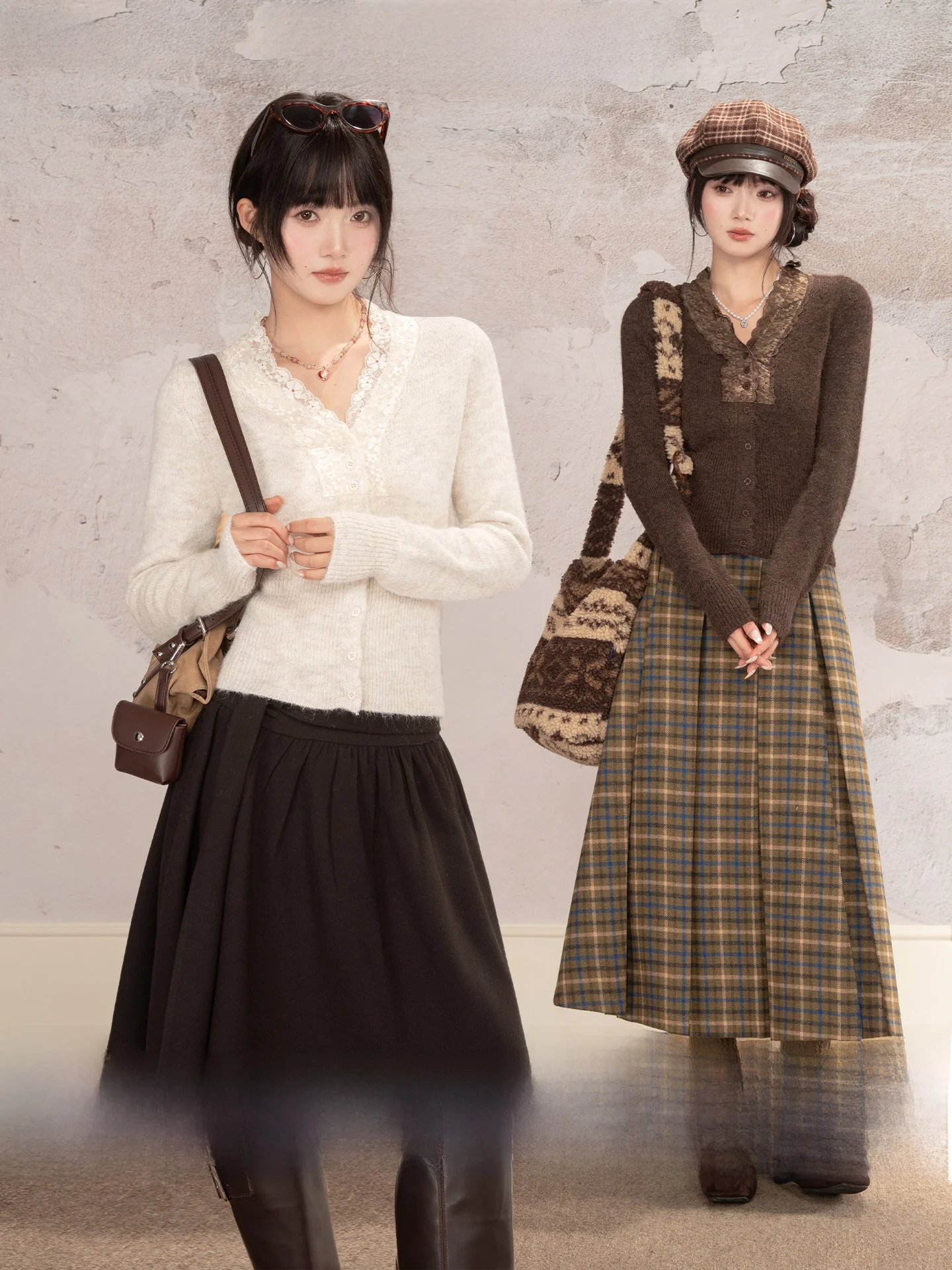 Loveheynew Lace Trim V-Ne Long Sve Knitted Open Cardigan Women's Slimming Base Layer Top Autumn Winter Faion Sle
Loveheynew Lace Trim V-Ne Long Sve Knitted Open Cardigan Women's Slimming Base Layer Top Autumn Winter Faion Sle