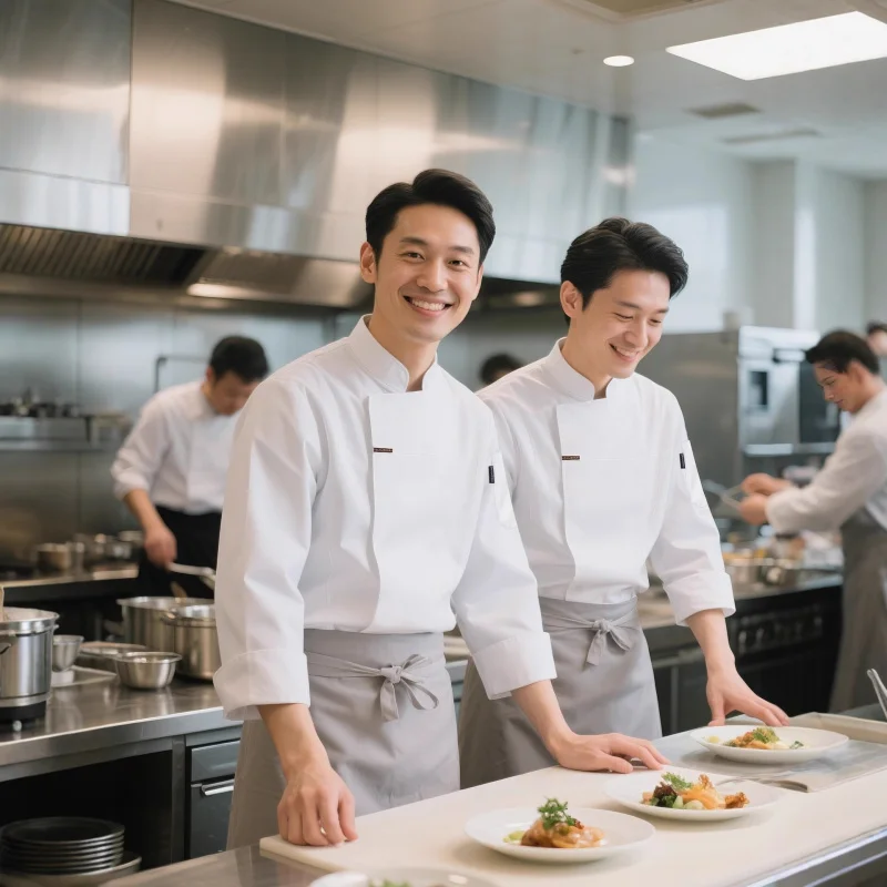 Hotel chef workwear long-sleeve cake baking restaurant canteen western food cooking private chef autumn and winter chef uniformL
Hotel chef workwear long-sleeve cake baking restaurant canteen western food cooking private chef autumn and winter chef uniformL