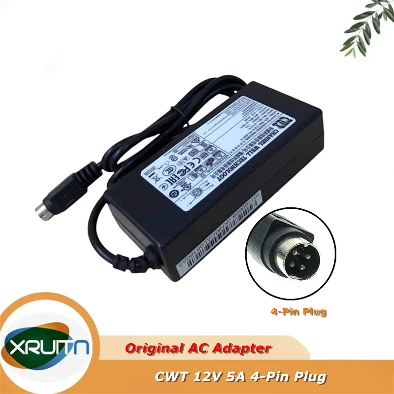 Оригинальный адаптер переменного тока CWT KPL-060F-VI 12 В 5 А 60 Вт 4-контактный KPL-060F для зарядного устройства блока питания HIKVISION
Оригинальный адаптер переменного тока CWT KPL-060F-VI 12 В 5 А 60 Вт 4-контактный KPL-060F для зарядного устройства блока питания HIKVISION