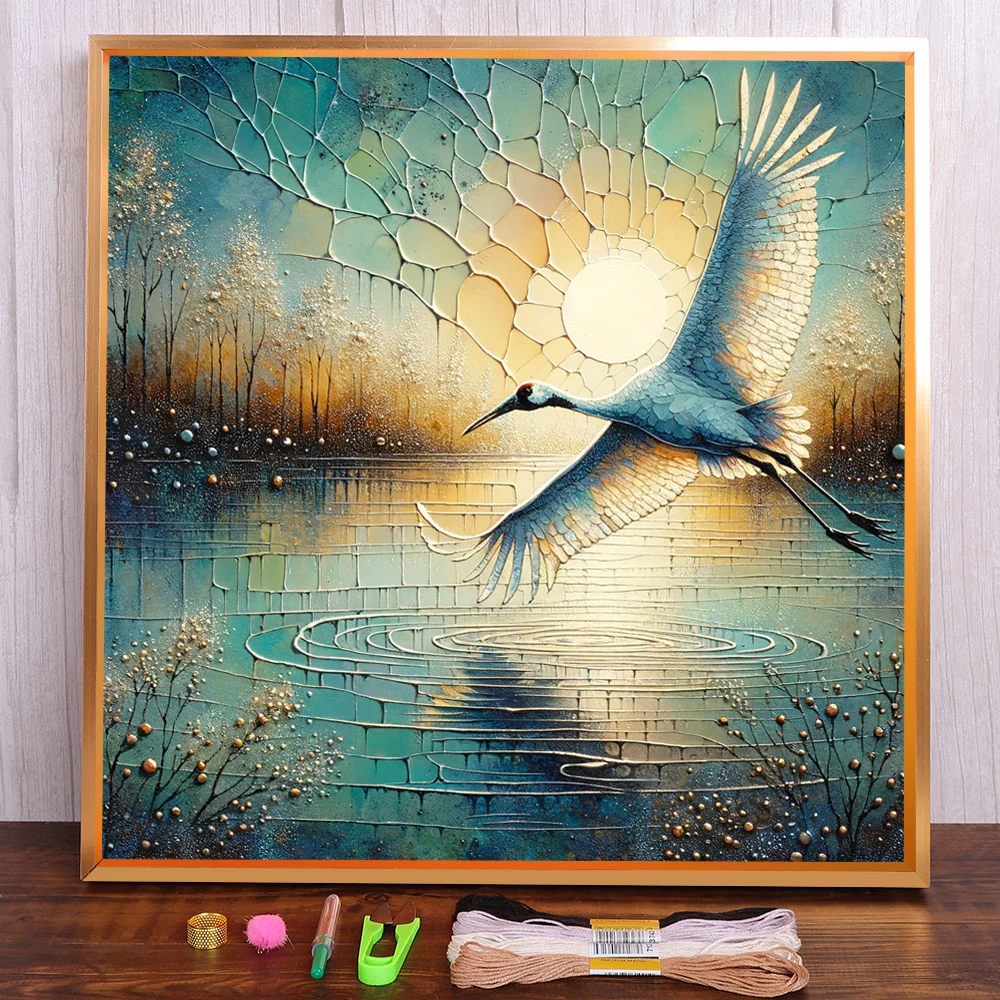Scenery Crane Printed Water-Soluble Canvas Cross Stitch Set Embroidery Hobby Knitting Handiwork Handicraft Different Gift Sales
Scenery Crane Printed Water-Soluble Canvas Cross Stitch Set Embroidery Hobby Knitting Handiwork Handicraft Different Gift Sales