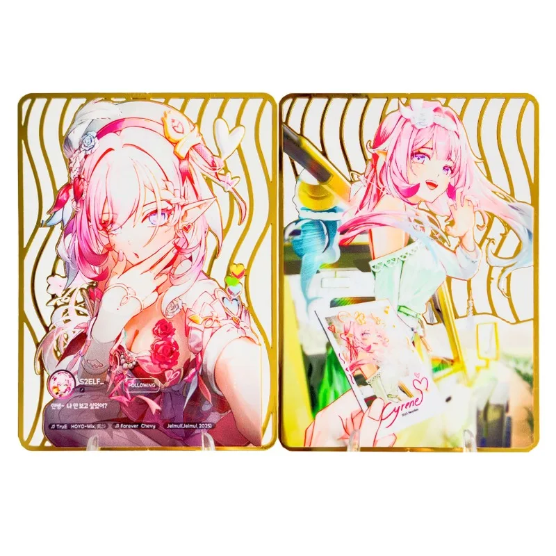 Металлическая карта-закладка Honkai Star Rail New ACG Elysia DIY с тиснением, аниме, мультфильм, 63x88 мм, для фанатов игр, коллекционная
Металлическая карта-закладка Honkai Star Rail New ACG Elysia DIY с тиснением, аниме, мультфильм, 63x88 мм, для фанатов игр, коллекционная