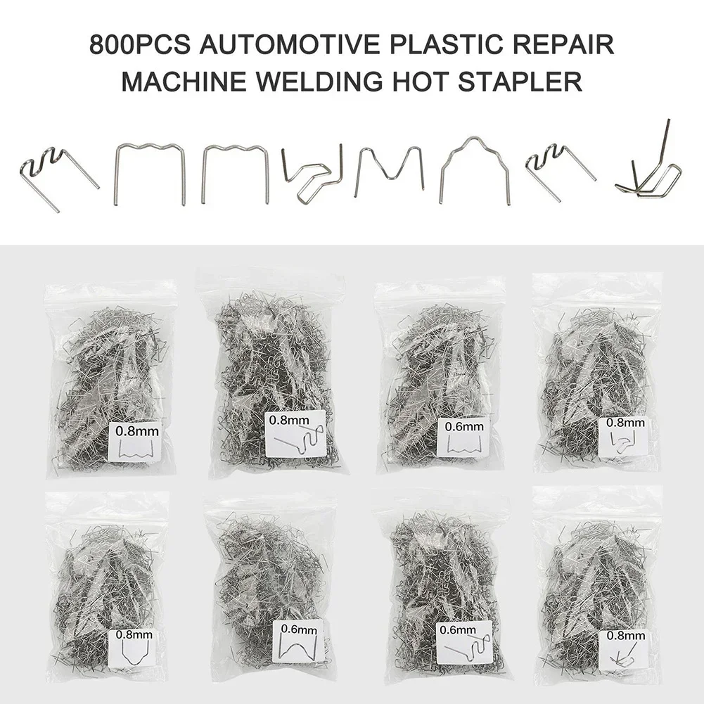 Welding Stud Hot Staples Garden Home Soldering Tools Stainless Steel 8 Types 800 Pcs For Plastic Repair/Welding
Welding Stud Hot Staples Garden Home Soldering Tools Stainless Steel 8 Types 800 Pcs For Plastic Repair/Welding