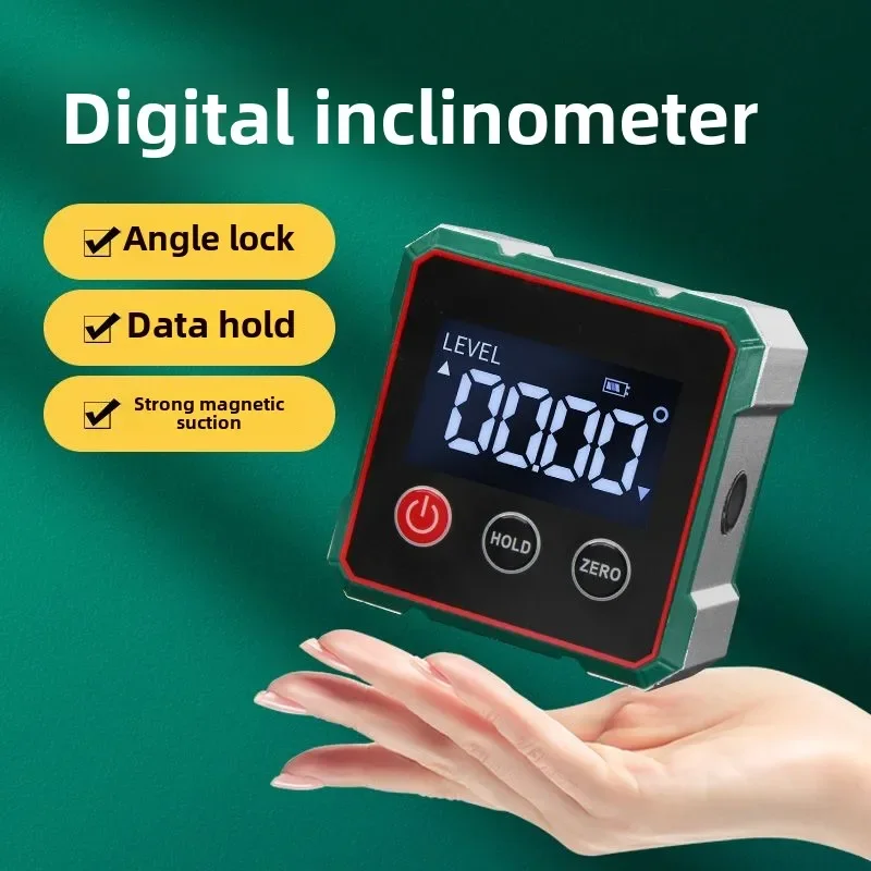 Gauging Tools Tiltmeter Digital Display Tilt Box Electronic Angle Ruler with Magnetic Specifications Slope Level,Etc
Gauging Tools Tiltmeter Digital Display Tilt Box Electronic Angle Ruler with Magnetic Specifications Slope Level,Etc
