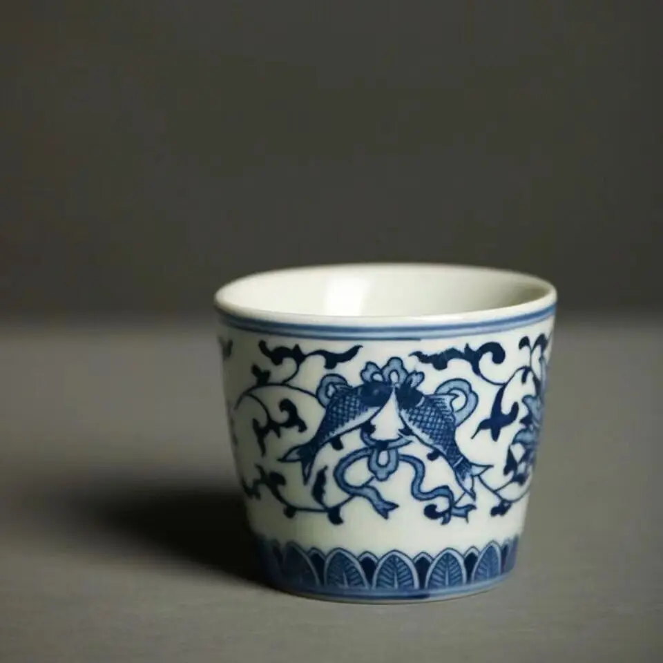 1pc Chinese modern exquisite handicrafts Jingdezhen Porcelain Blue and White Tea Cup:lotus
1pc Chinese modern exquisite handicrafts Jingdezhen Porcelain Blue and White Tea Cup:lotus
