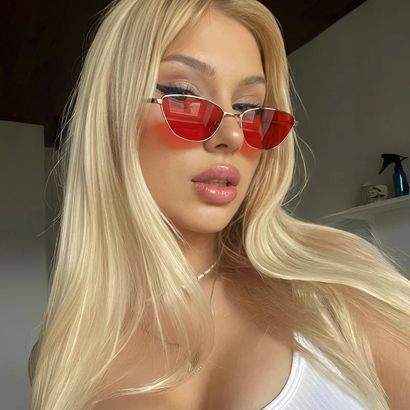 Fashion Cat Eye Sunglasses Women Luxury Metal Frame Sunglasses Men Red Lens Glasses Outdoor Driving Sunglasses UV Eye Protection
Fashion Cat Eye Sunglasses Women Luxury Metal Frame Sunglasses Men Red Lens Glasses Outdoor Driving Sunglasses UV Eye Protection