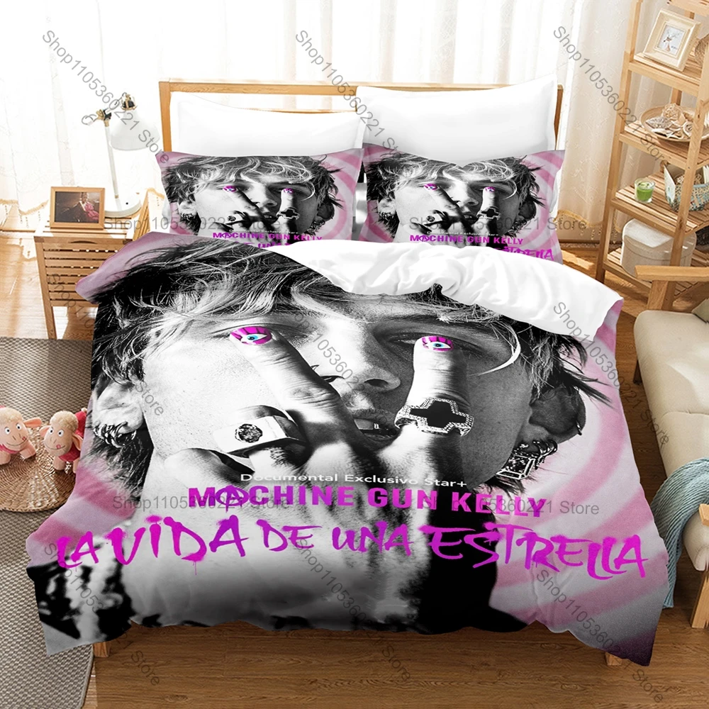 Popular Music Star MGK Duvet Cover + 2 Pillowcases Trendy Character Design Bedding Set All Season Use for Rap & Rock Enthusiasts
Popular Music Star MGK Duvet Cover + 2 Pillowcases Trendy Character Design Bedding Set All Season Use for Rap & Rock Enthusiasts