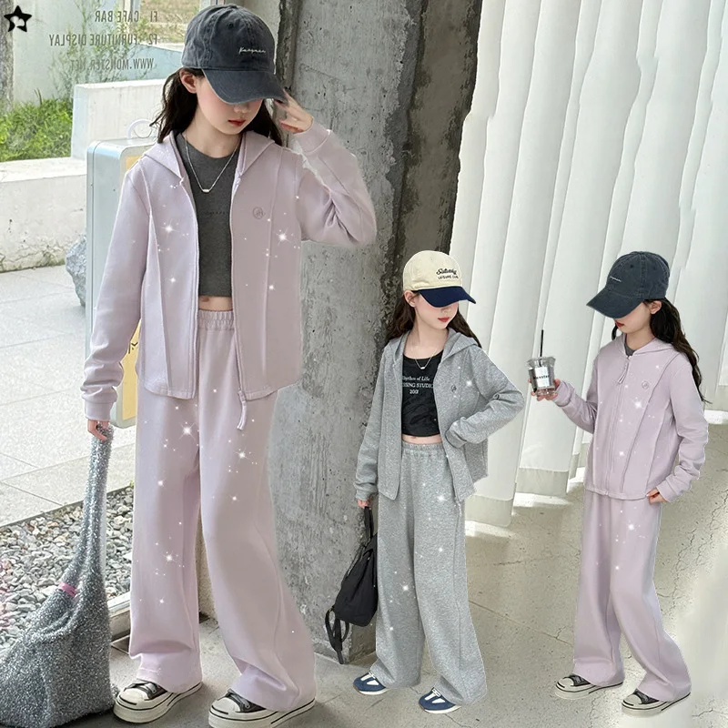 Autumn Kids Girls Autumn Tracksuit Zipper Hooded Coat+Elastic Waist Sweatpant 4-14Y Girls Sets Long Sleeves Children Girls Suit
Autumn Kids Girls Autumn Tracksuit Zipper Hooded Coat+Elastic Waist Sweatpant 4-14Y Girls Sets Long Sleeves Children Girls Suit