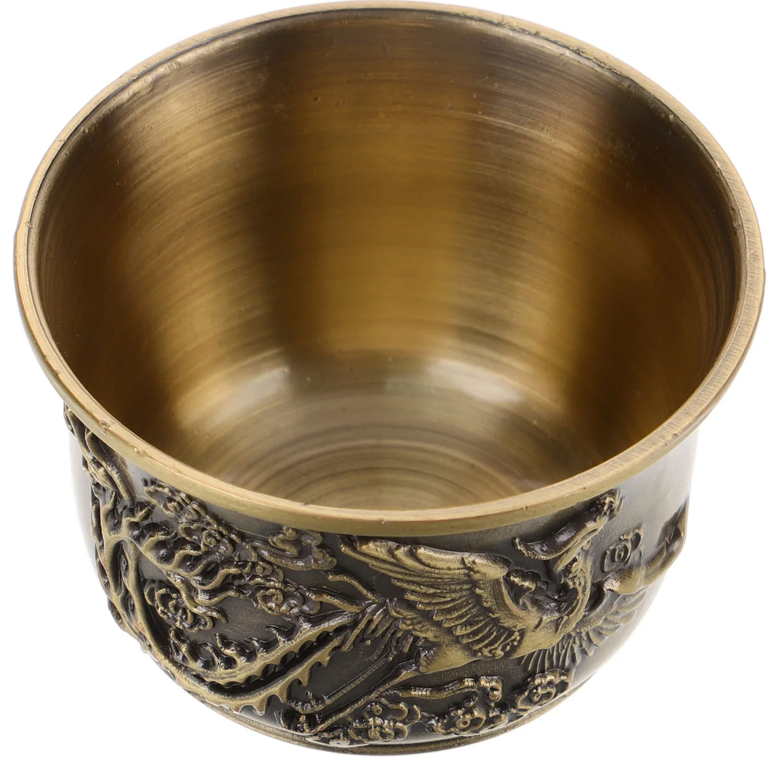 Bronze Dragon Vintage Metal Teacup Retro Kitchen Barware Dragon Pattern Small Size Reusable
Bronze Dragon Vintage Metal Teacup Retro Kitchen Barware Dragon Pattern Small Size Reusable