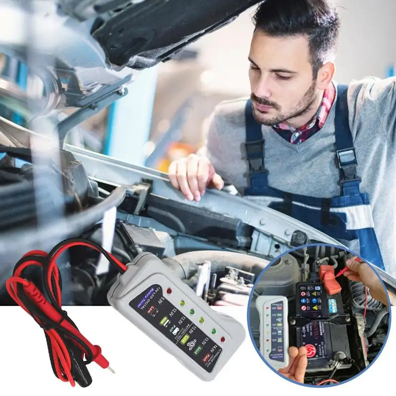 Professional Car Battery Tester Circut Tester Cranking Test Charging Tool Car Battery Tester 6V 12V 24V Battery Capacity Checker
Professional Car Battery Tester Circut Tester Cranking Test Charging Tool Car Battery Tester 6V 12V 24V Battery Capacity Checker