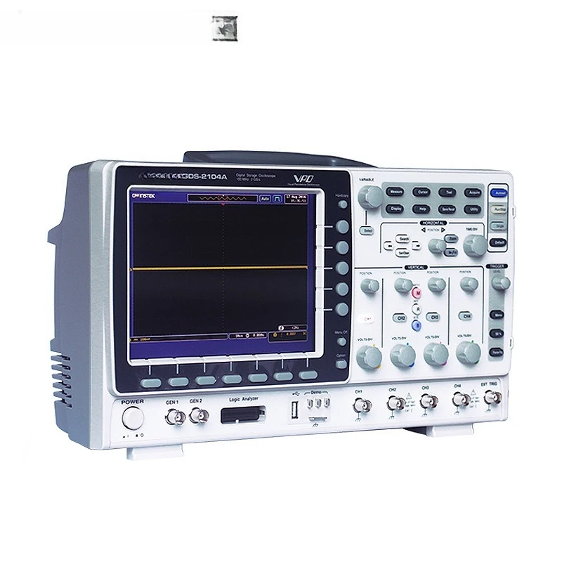 GDS-2102A Digital Storage Oscilloscope Hybrid Dual/Quad Channel Oscilloscope
GDS-2102A Digital Storage Oscilloscope Hybrid Dual/Quad Channel Oscilloscope