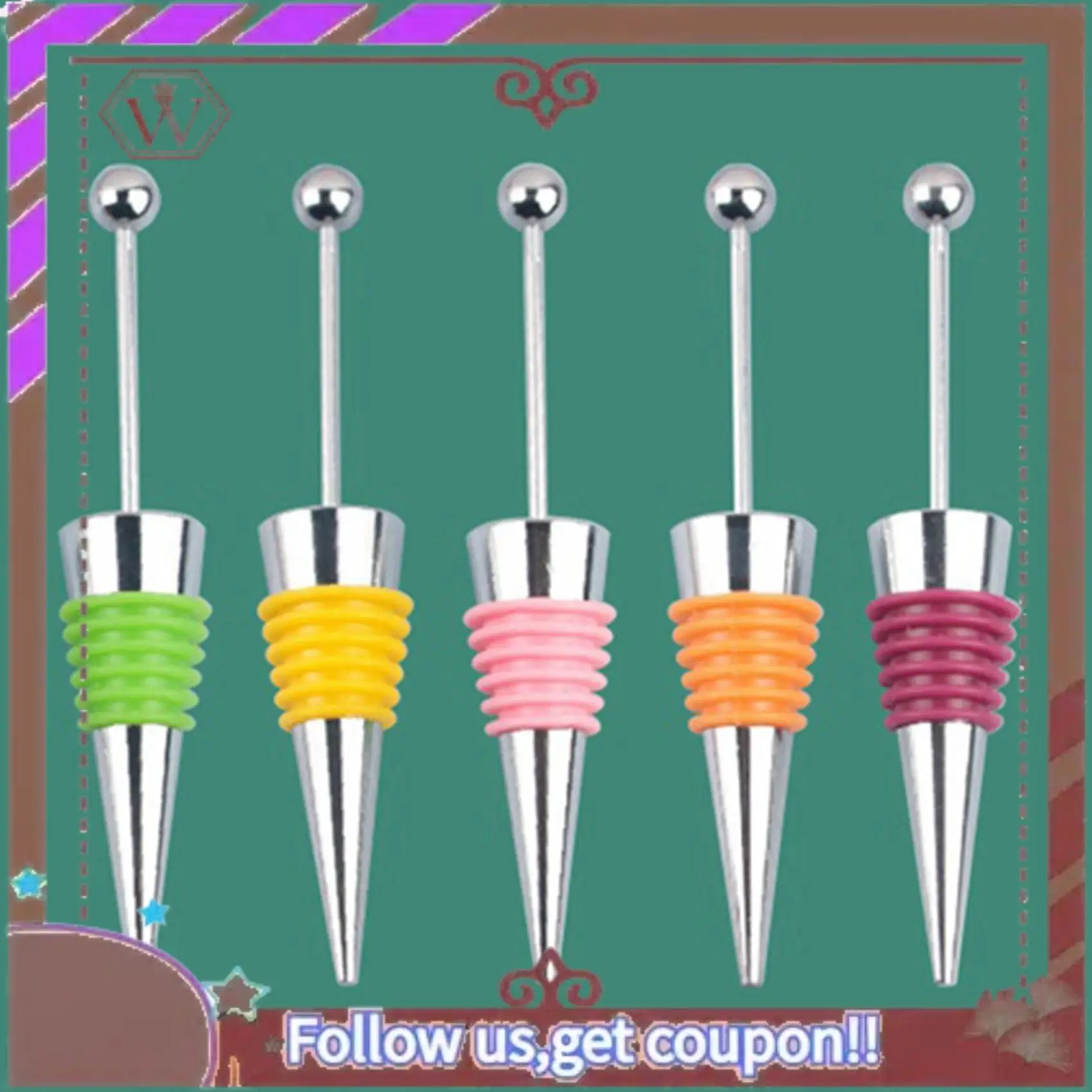 (New)-20Pcs DIY Beadable Wine Stopper Party Wedding Bar Decor Sealed Fresh-Keeping Wine Champagne Stopper
(New)-20Pcs DIY Beadable Wine Stopper Party Wedding Bar Decor Sealed Fresh-Keeping Wine Champagne Stopper