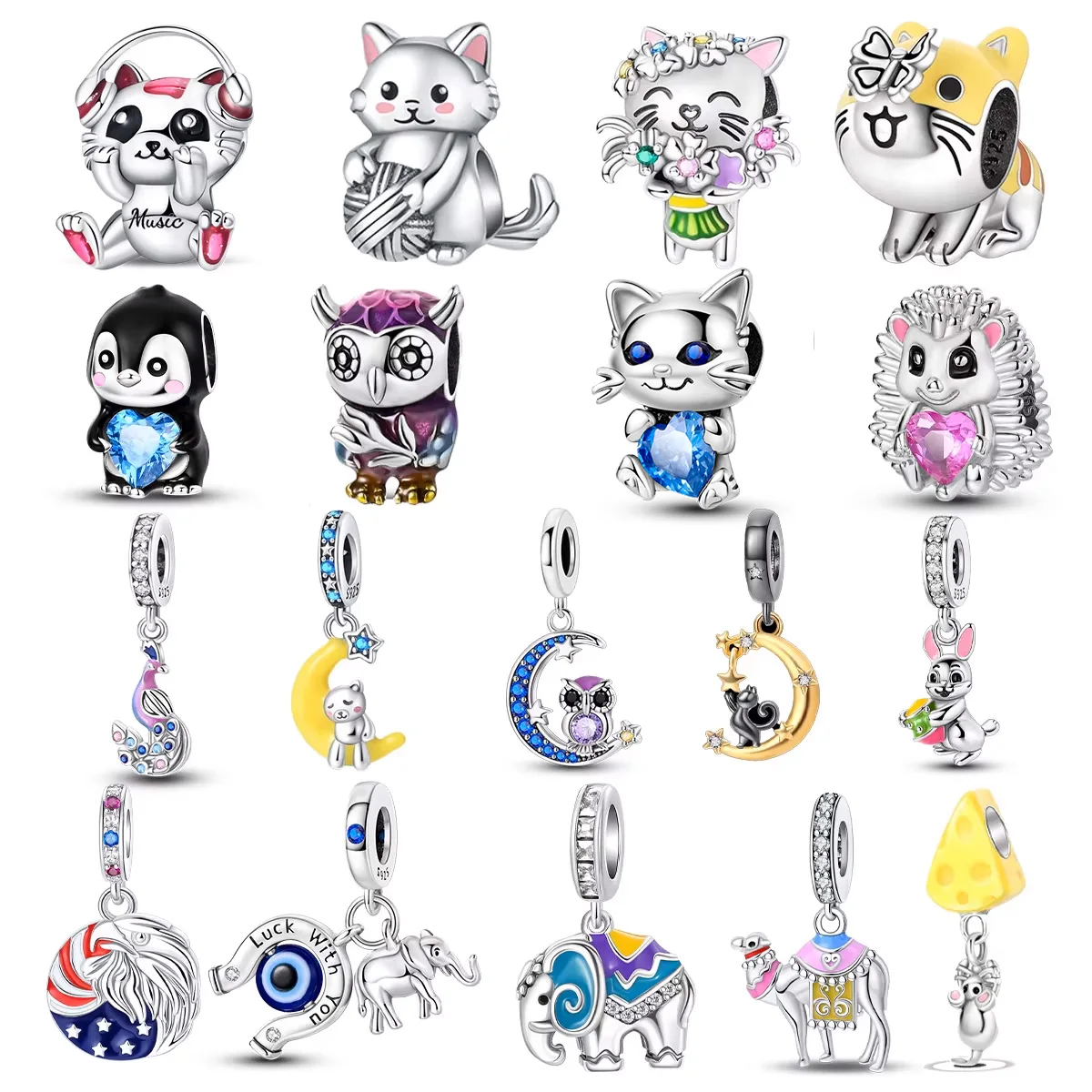 925 Sterling Silver Zodiac Animal Auspicious Charms Pendant Fit Original Bracelet Charm Bead Necklace Diy Female Jewelry
925 Sterling Silver Zodiac Animal Auspicious Charms Pendant Fit Original Bracelet Charm Bead Necklace Diy Female Jewelry