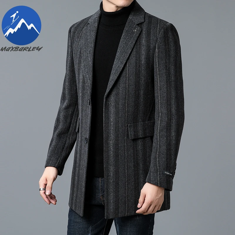Maxbarley зимнее шерстяное пальто мужские легкие роскошные корейские шерстяные плащи средней длины деловой повседневный двусторонний полосатый пиджак куртки
Maxbarley зимнее шерстяное пальто мужские легкие роскошные корейские шерстяные плащи средней длины деловой повседневный двусторонний полосатый пиджак куртки