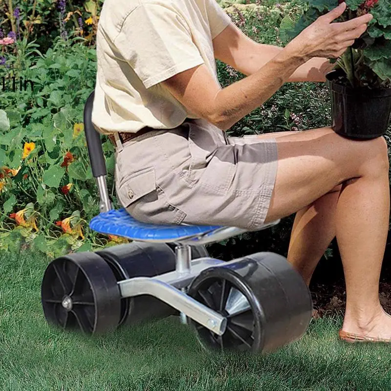 360 degree rotating garden seat with adjustable seat height and direction movable with wheels gardening assistant garden work
360 degree rotating garden seat with adjustable seat height and direction movable with wheels gardening assistant garden work