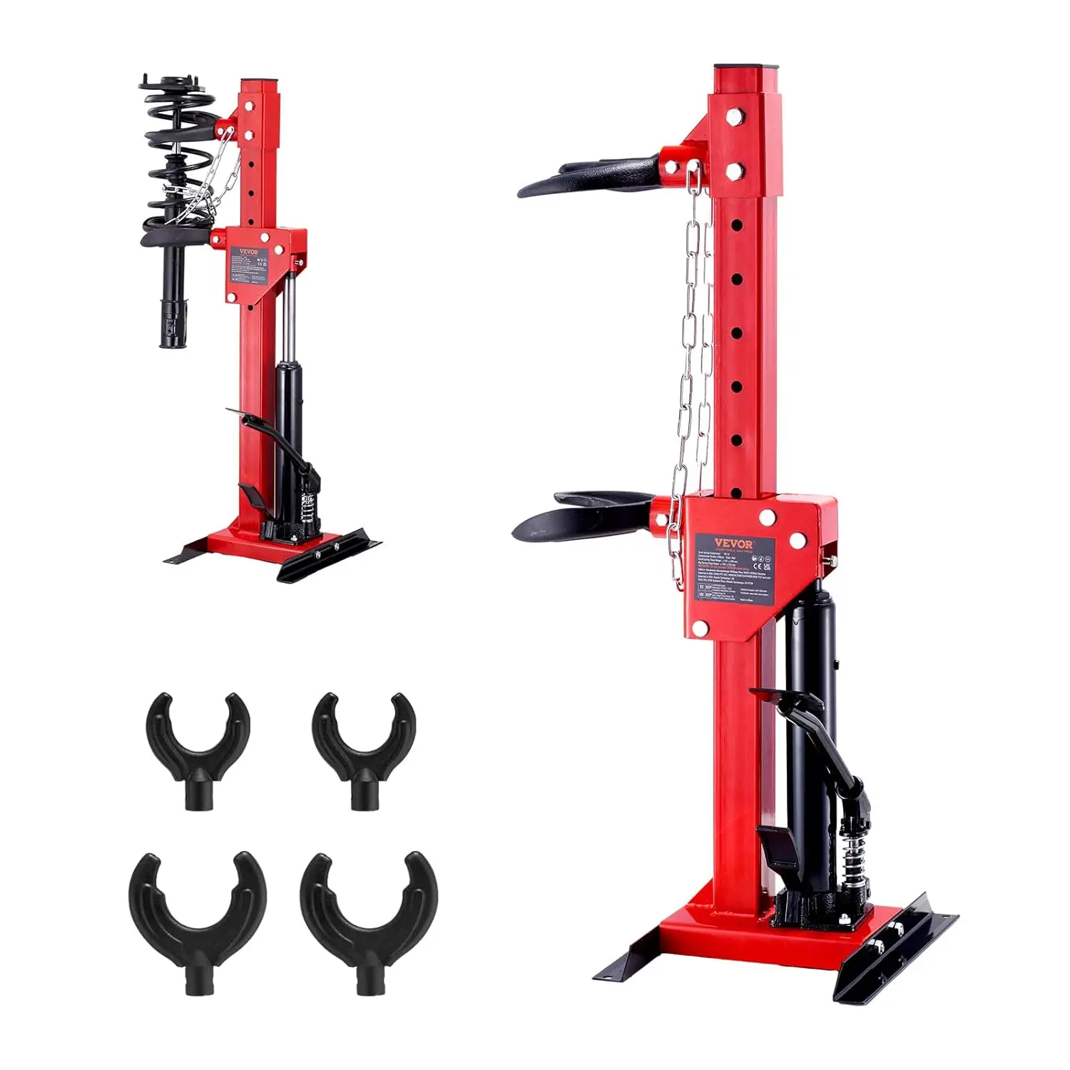 Hydraulic Strut Spring Compressor - 4.5 Ton/9920 LBS Jack Capacity, 1 Ton Rated Compression Force, Auto Coil Tool for Removing
Hydraulic Strut Spring Compressor - 4.5 Ton/9920 LBS Jack Capacity, 1 Ton Rated Compression Force, Auto Coil Tool for Removing