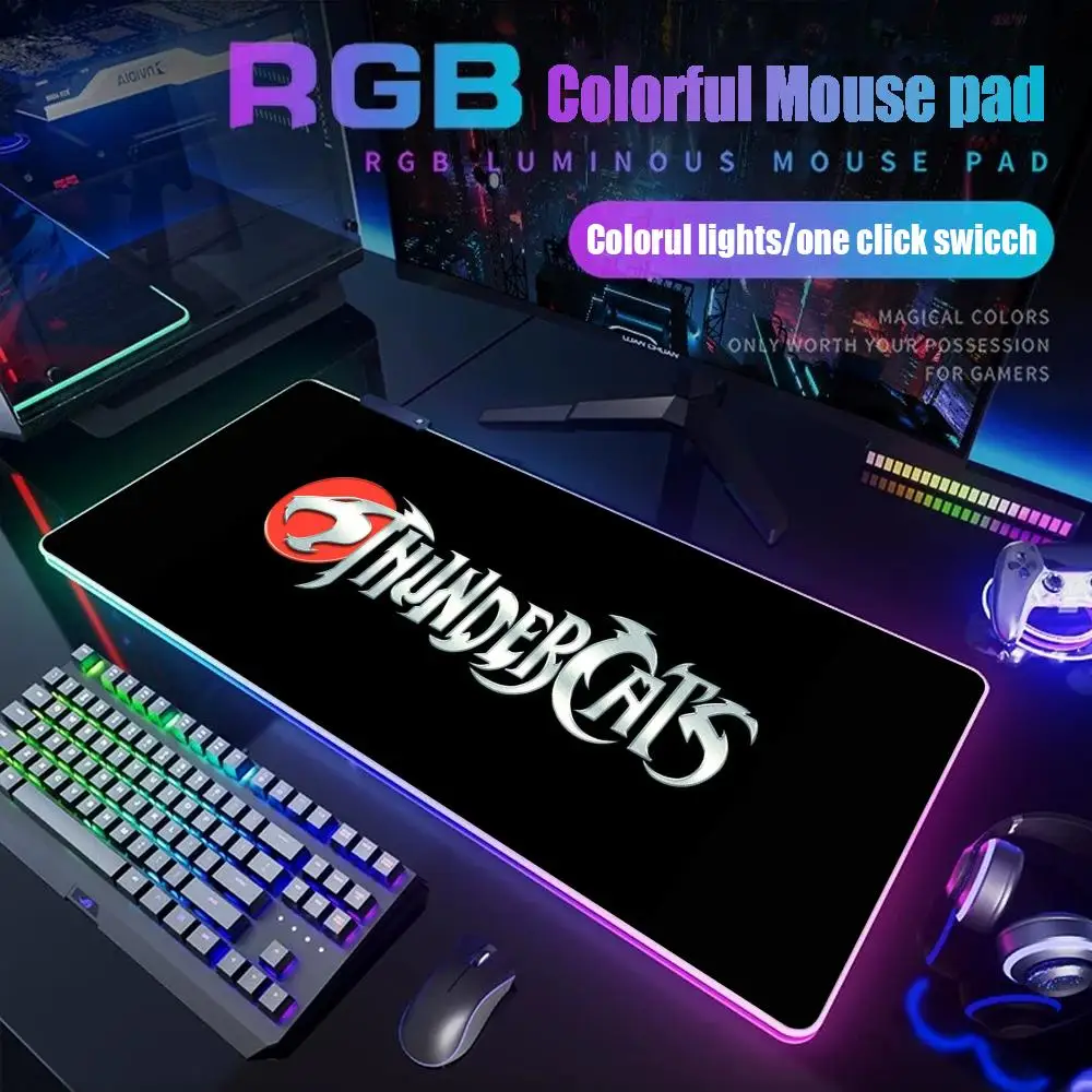 Коврик для мыши Thundercats, геймерский настольный коврик RGB, подсветка, светодиодный коврик для мыши, игровые аксессуары, настольный коврик, большой коврик для мыши с подсветкой
Коврик для мыши Thundercats, геймерский настольный коврик RGB, подсветка, светодиодный коврик для мыши, игровые аксессуары, настольный коврик, большой коврик для мыши с подсветкой