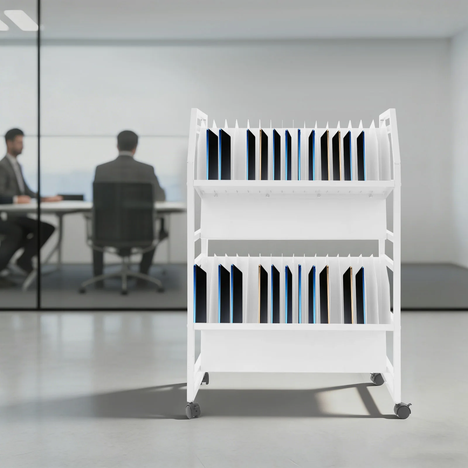 Laptop Charging Cart, 32 Slot Charging Station with Wheels, Heavy Duty 100lbs Capacity Mobile Computer Storage Cart for Tablet
Laptop Charging Cart, 32 Slot Charging Station with Wheels, Heavy Duty 100lbs Capacity Mobile Computer Storage Cart for Tablet
