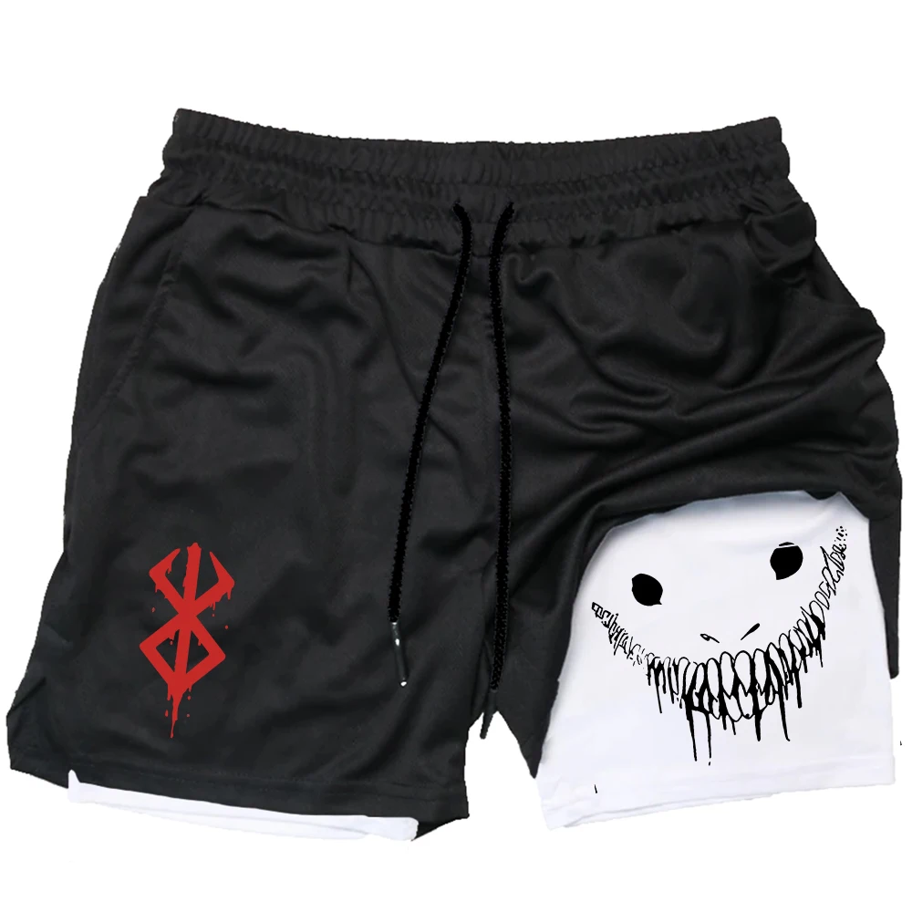 Anime Berserk Running Shorts Men Fitness Gym Training 2 in 1 Sports Shorts Quick Dry Workout Jogging Double Deck Summer
Anime Berserk Running Shorts Men Fitness Gym Training 2 in 1 Sports Shorts Quick Dry Workout Jogging Double Deck Summer