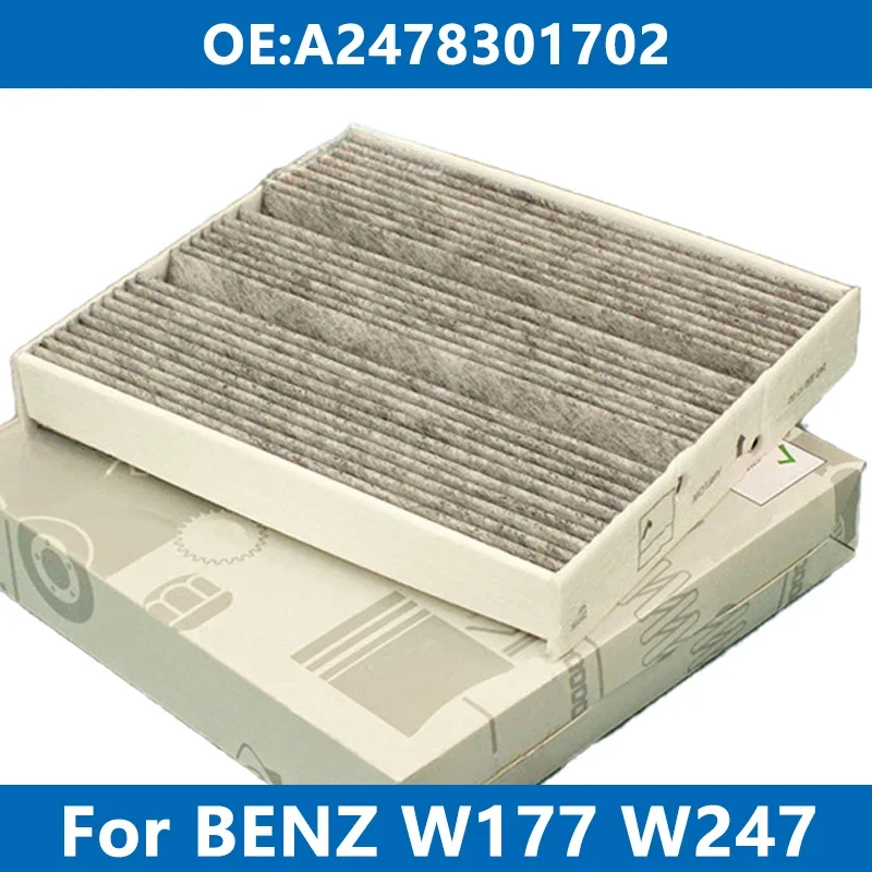Cabin Filter Car Air Conditioner A2478301702 For Mercedes Benz W177 W247 H247 X247 A180 B200 CLA GLA200 GLB200 4-matic A45 AMG
Cabin Filter Car Air Conditioner A2478301702 For Mercedes Benz W177 W247 H247 X247 A180 B200 CLA GLA200 GLB200 4-matic A45 AMG